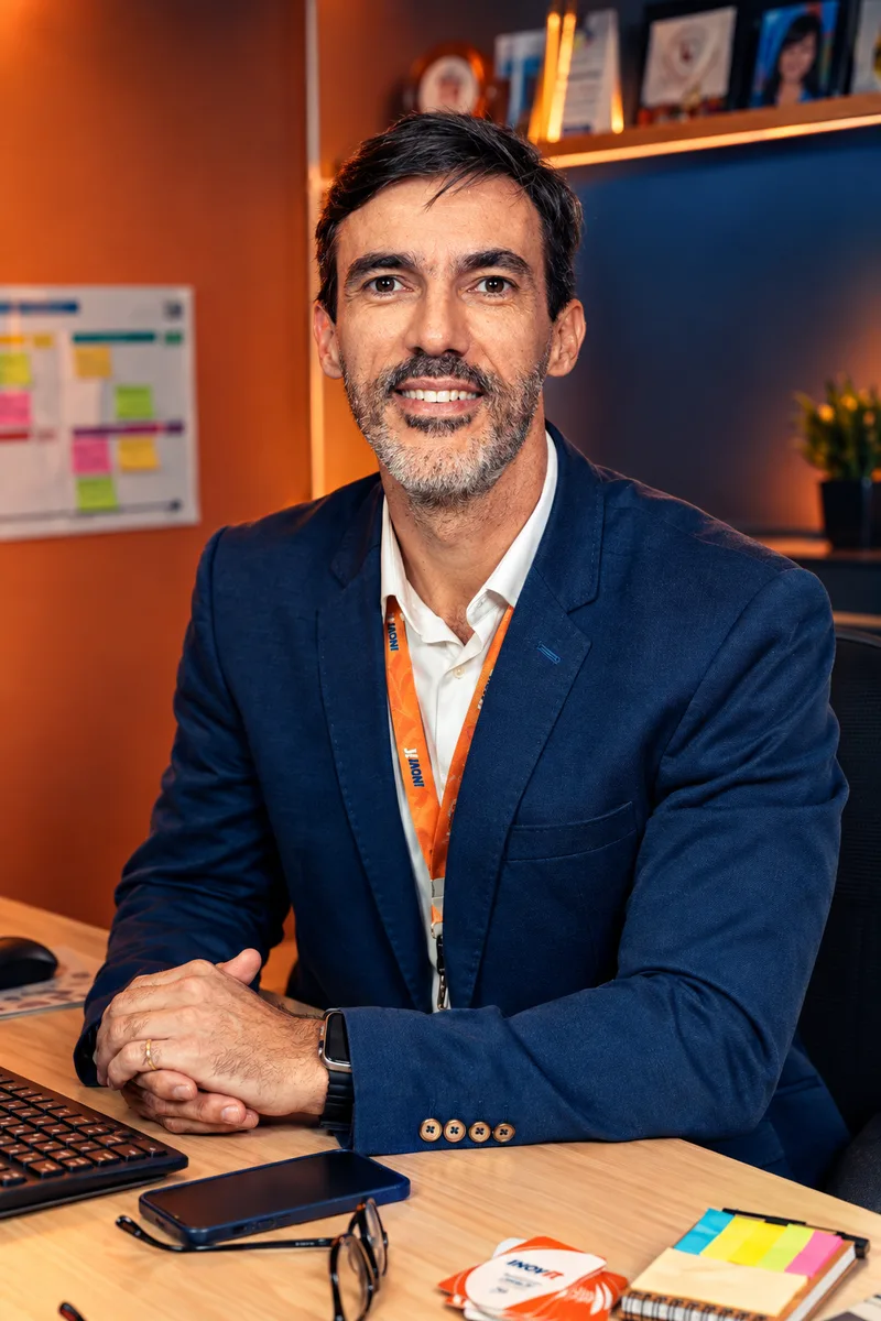 Renato Carneiro, CEO da inoviT, no escritório da empresa em Salvador